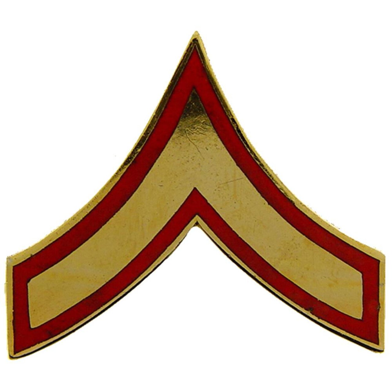 EagleEmblems P12417 Rank-USMC,E2,PFC (CLR) (3/4'' Wide)